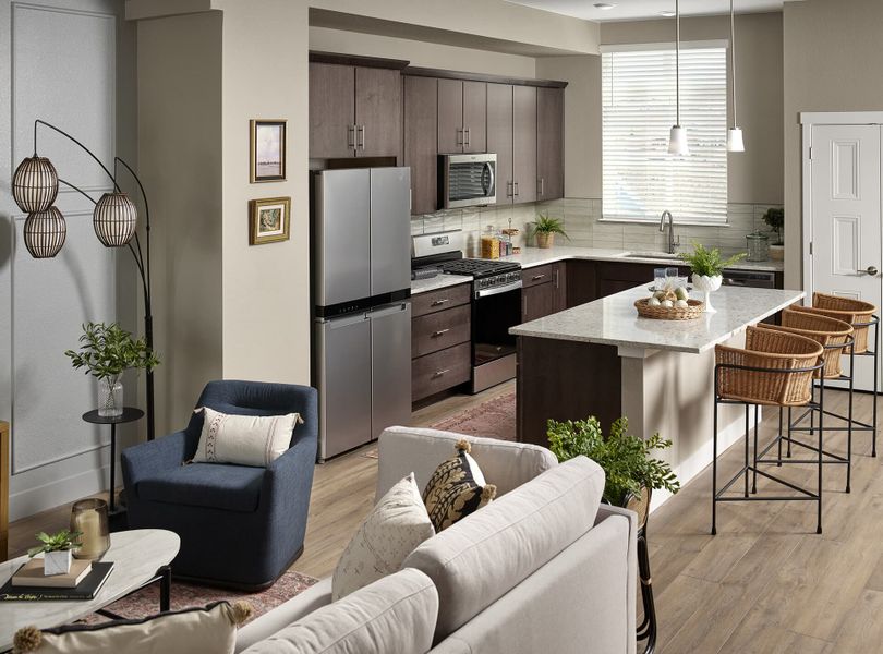 Furnished interior view inside a new home in Solterra, Lakewood (Image 5).