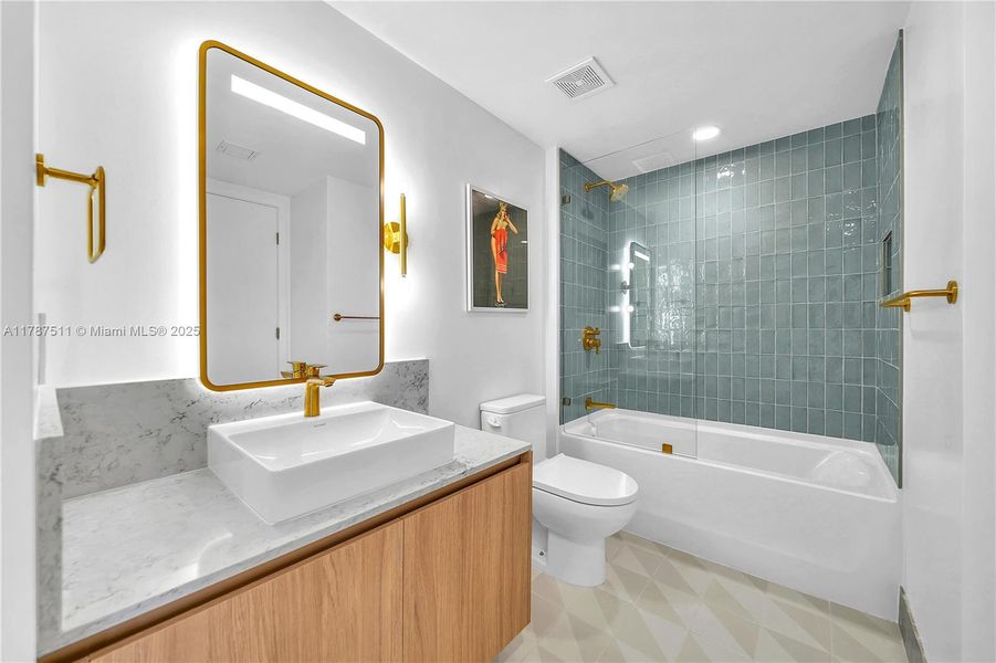 Furnished interior view inside a new home in , Miami (Image 5).