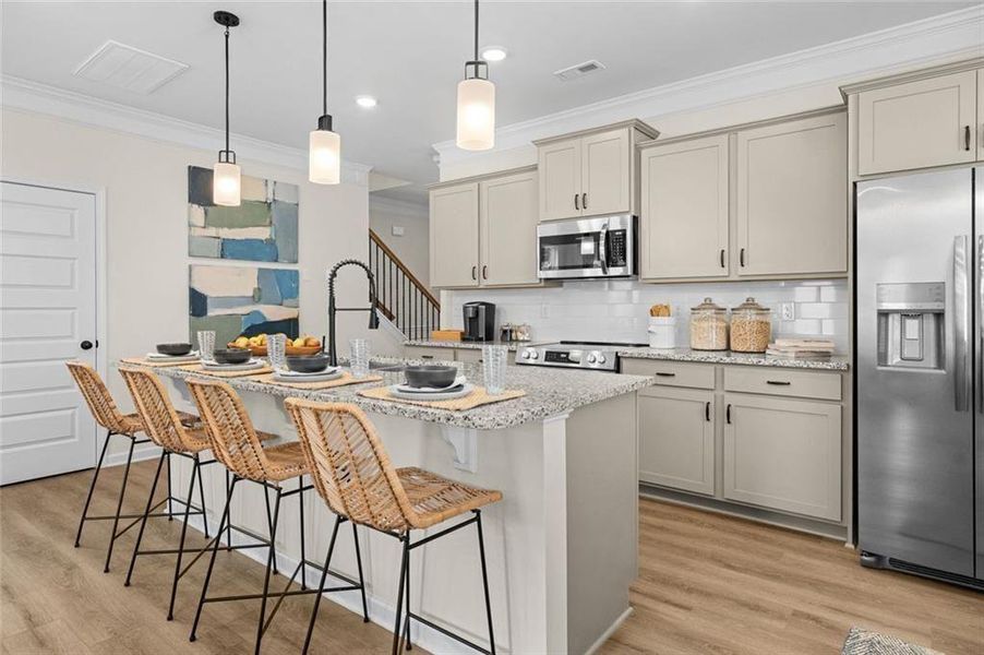 Furnished interior view inside a new home in Sanders Park, Austell (Image 32).