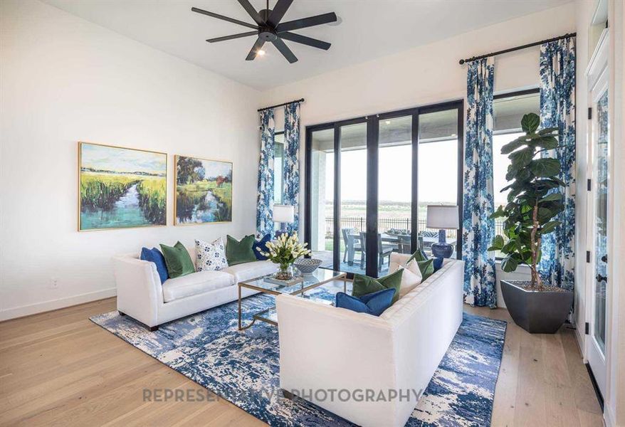 Furnished interior view inside a new home in Sandbrock Ranch, Aubrey (Image 13).