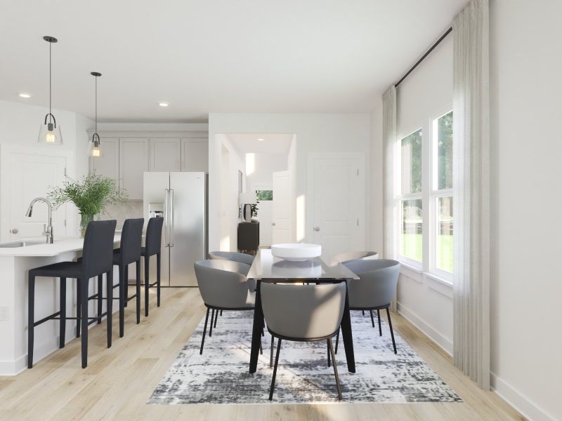 Furnished interior view inside a new home in Avery Farms - Ridge Series, Murfreesboro (Image 4).