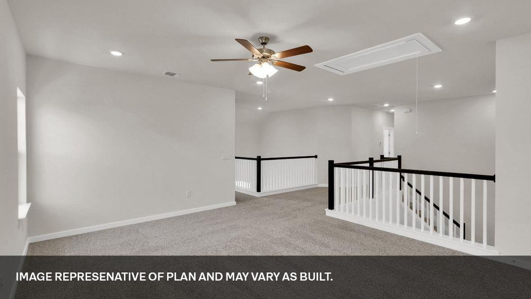 Spacious, unfurnished interior of a new home in Rosenbusch Ranch, Leander (Image 20).