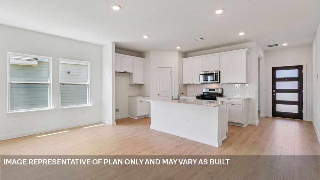 Furnished interior view inside a new home in Monarch Ranch, Manor (Image 3).