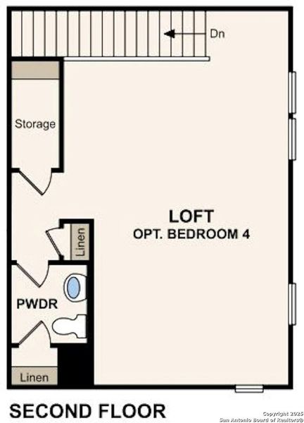 2D floor plan layout of this home in Homestead, Schertz, TX (Image 3).