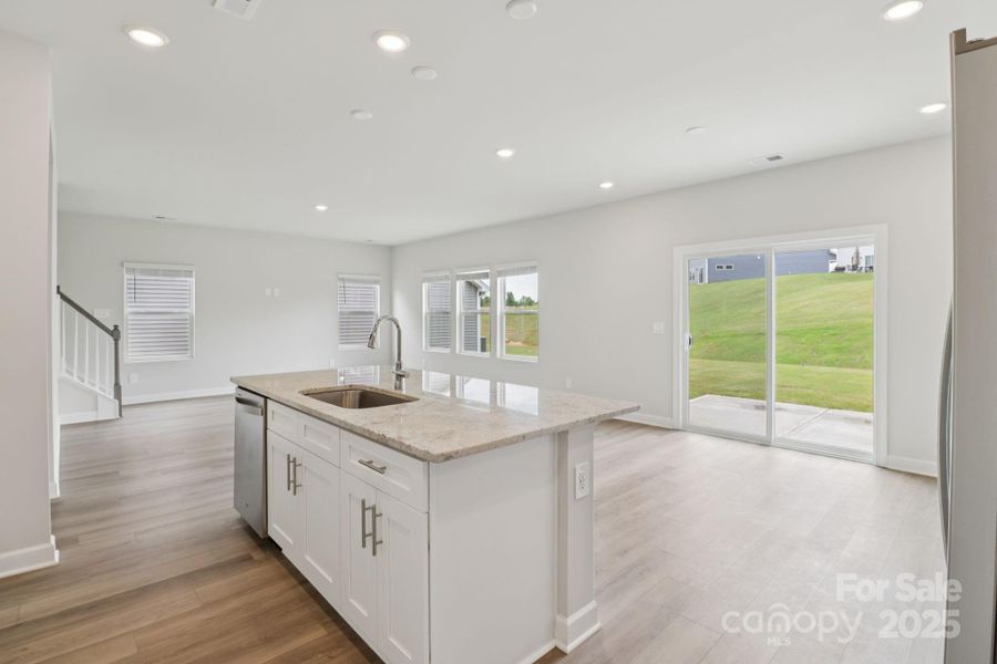 Furnished interior view inside a new home in Harper Landing, Stanley (Image 3). Furnished interior view inside a new home in Harper Landing, Stanley (Image 3).