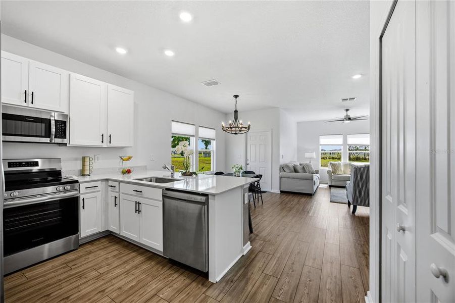Furnished interior view inside a new home in , Ocala (Image 9). Furnished interior view inside a new home in , Ocala (Image 9).