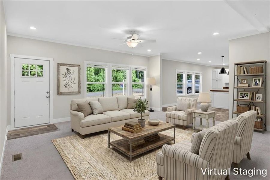 Furnished interior view inside a new home in , Waleska (Image 3).