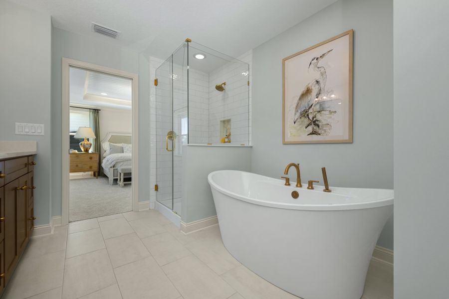 Representative furnished interior of a home built from the Liberty by Riverside Homes in Mariposa at EverRange, Jacksonville (Image 44).