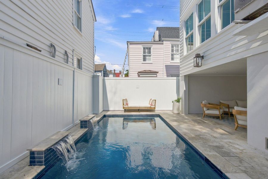 Exterior details and patio area of a home in , Charleston (Image 30).