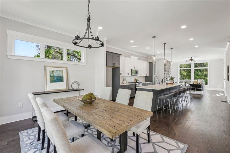 Furnished interior view inside a new home in , Atlanta (Image 42).