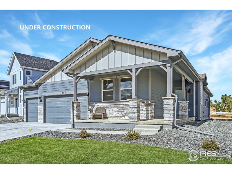 The home is currently under construction! These photos are renderings of another model with the same floorplan and give you a sense of what the home and elevation look like. Pictures of the actual house will be uploaded once it is completed.