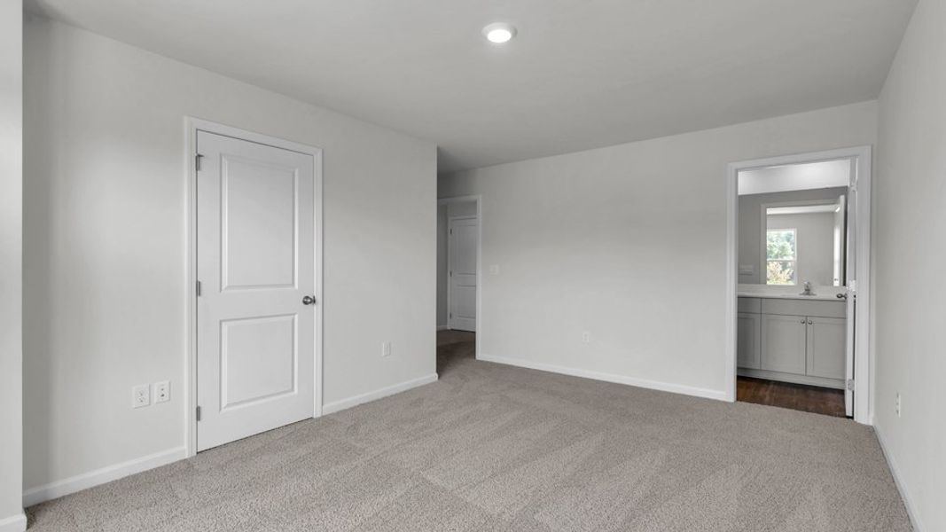 Spacious, unfurnished interior of a new home in The Townes at Belle Grove, Wendell (Image 13). Spacious, unfurnished interior of a new home in The Townes at Belle Grove, Wendell (Image 13).
