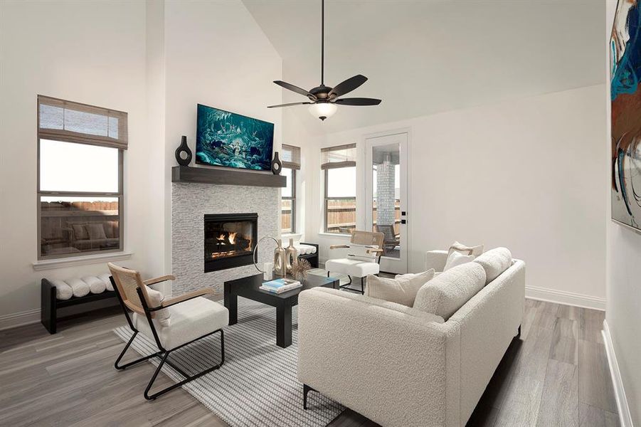 Furnished interior view inside a new home in Avondale, Fate (Image 9). Furnished interior view inside a new home in Avondale, Fate (Image 9).