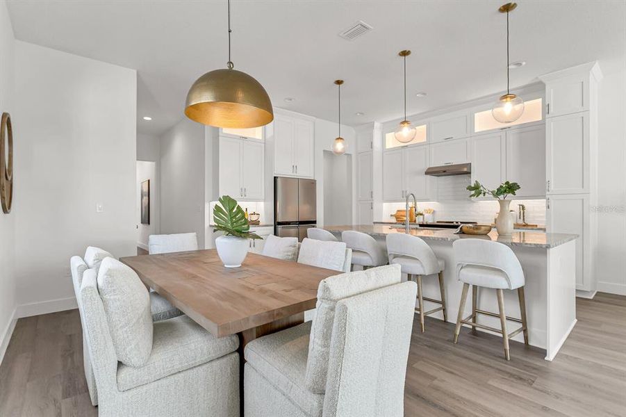 Another unit in the community that has been staged with furniture