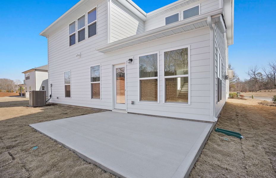 Exterior details and patio area of a home in Elmbrook, Indian Trail (Image 19).