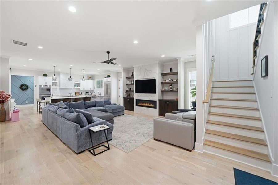 Furnished interior view inside a new home in , Alpharetta (Image 13).