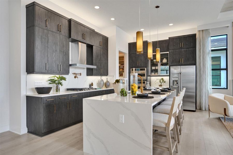 Furnished interior view inside a new home in Esprit at Avenir, Palm Beach Gardens (Image 31).