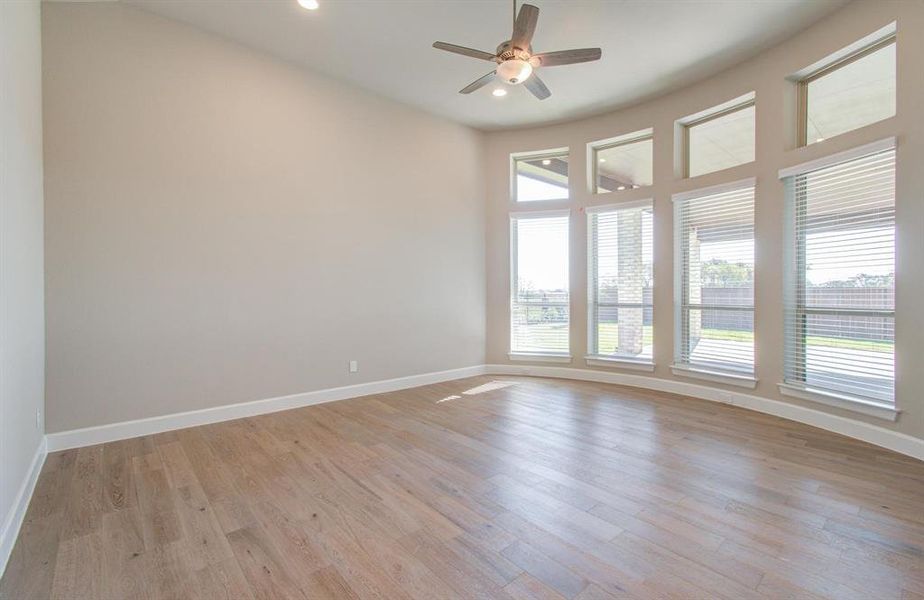 Primary Bedroom with wall of windows