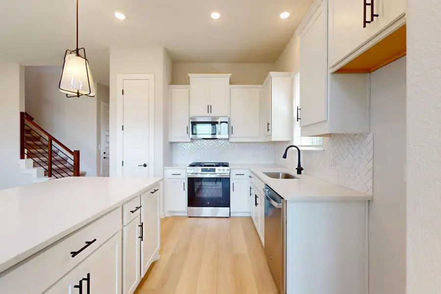 Furnished interior view inside a new home in Estancia West, Manchaca (Image 8). Furnished interior view inside a new home in Estancia West, Manchaca (Image 8).