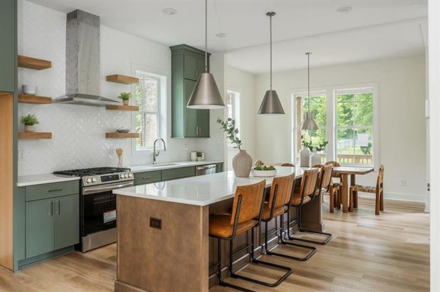Furnished interior view inside a new home in , Atlanta (Image 12).