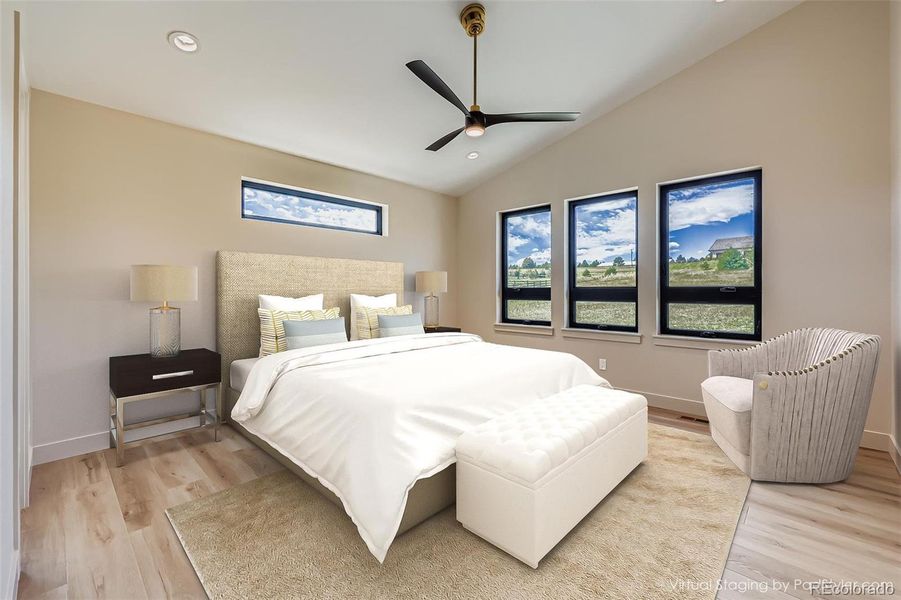 Furnished interior view inside a new home in , Colorado Springs (Image 12). Furnished interior view inside a new home in , Colorado Springs (Image 12).