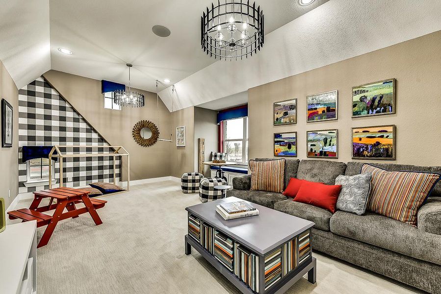 Representative furnished interior of a home built from the Grand South Pointe by Grand Homes in Grand Oaks, Celina (Image 15).