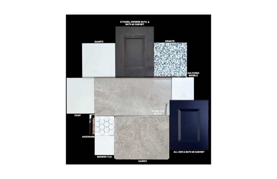 Sample of building materials used in homes in Artisan at Asante, Surprise (Image 32).