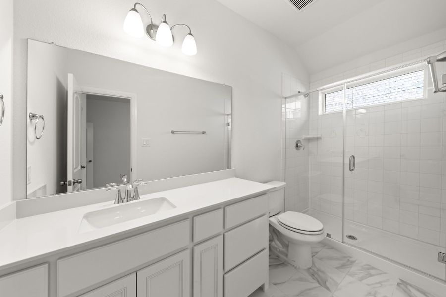 Furnished interior view inside a new home in Creekview Meadows, Pilot Point (Image 11).