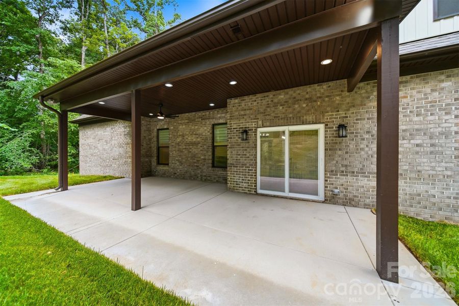 Covered back porch