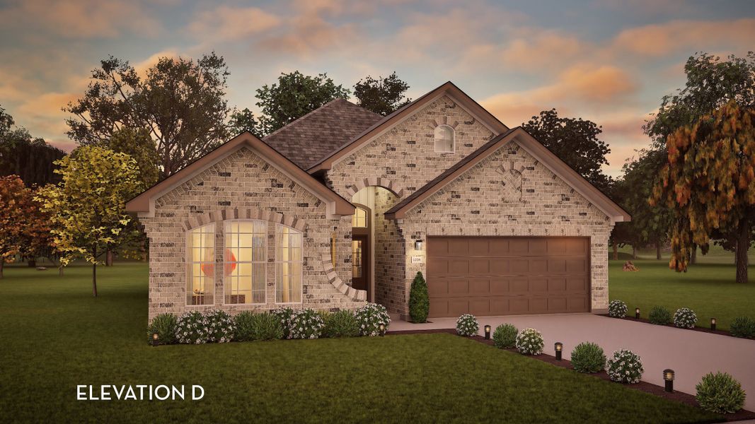 Representative exterior photo of a completed home built from the Greeley by CastleRock Communities in Hickory Ridge, Elmendorf, TX (Image 22).
