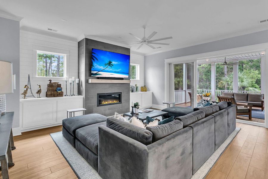Furnished interior view inside a new home in , Charleston (Image 32).