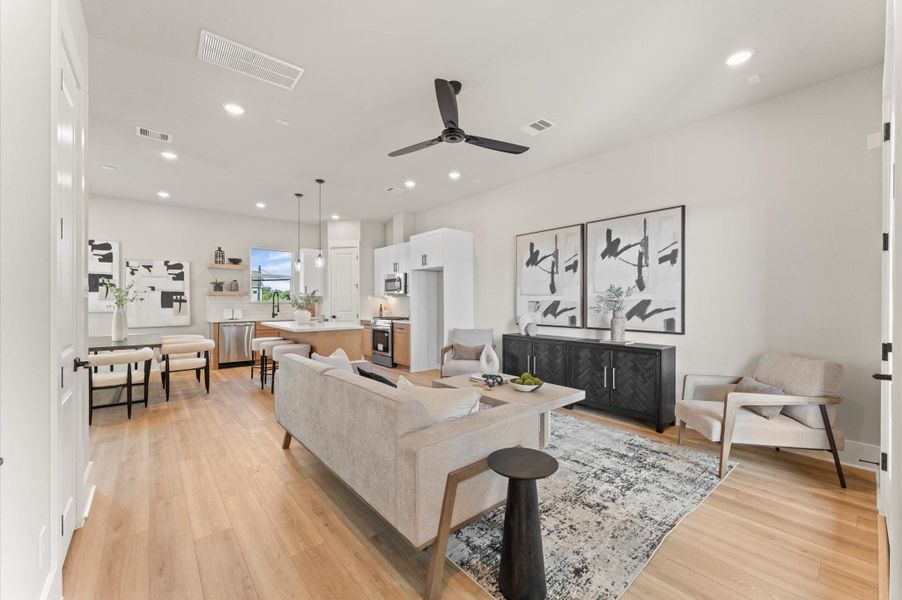 Furnished interior view inside a new home in , Houston (Image 17).