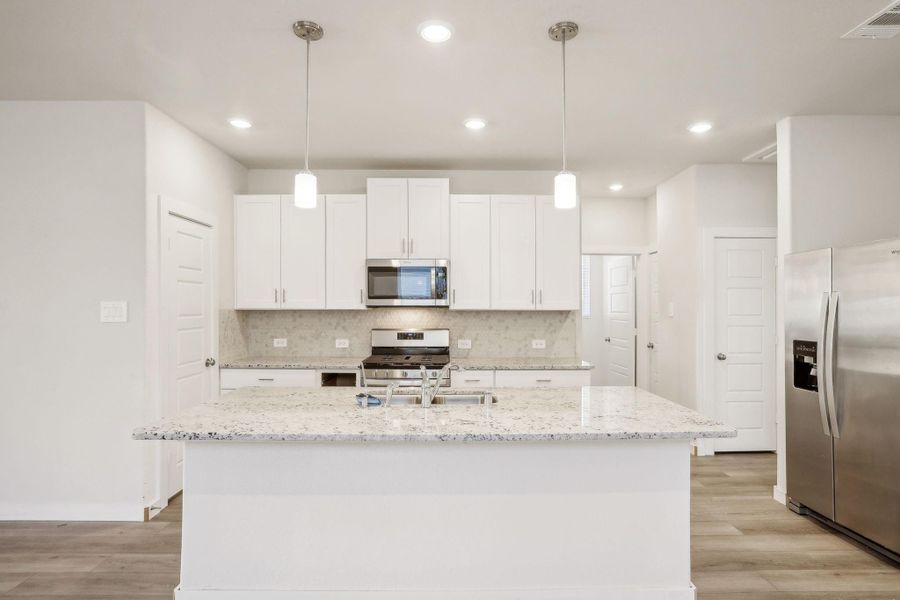 Furnished interior view inside a new home in Montgomery Oaks - Premier, Conroe (Image 10). Furnished interior view inside a new home in Montgomery Oaks - Premier, Conroe (Image 10).