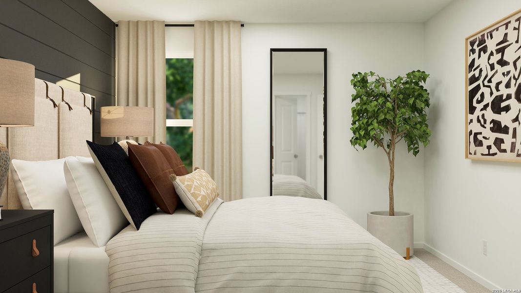 Furnished interior view inside a new home in , Converse (Image 5).