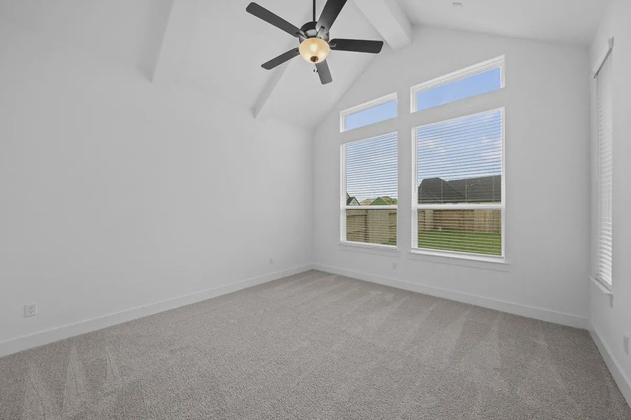 Representative unfurnished interior of a home built from the Summerton by Chesmar Homes in University Heights, Round Rock (Image 28).