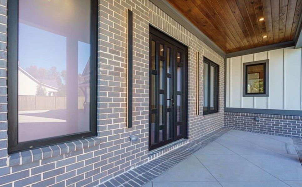 Exterior details and patio area of a home in , Cumming (Image 43).