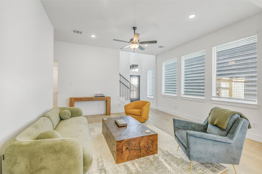 Furnished interior view inside a new home in , Cypress (Image 6).