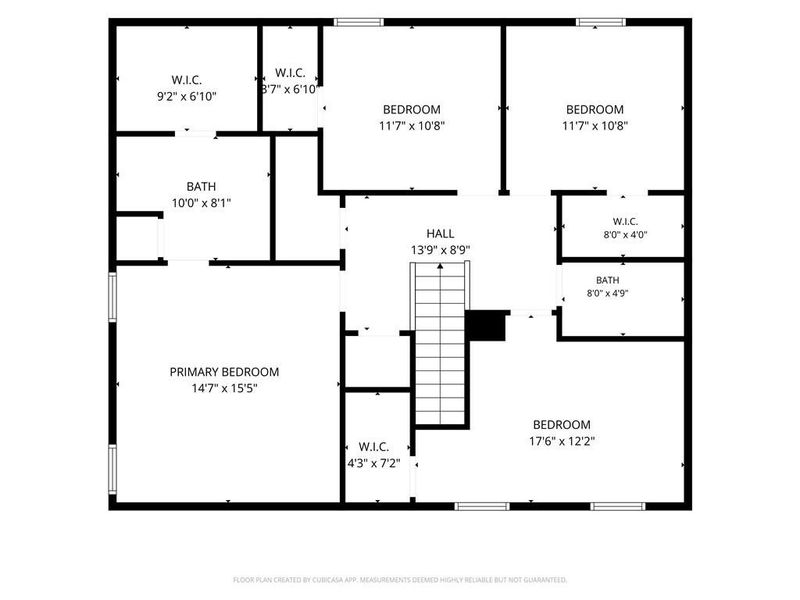 2D floor plan layout of this home in Kingston Park, Kingston, GA (Image 4).