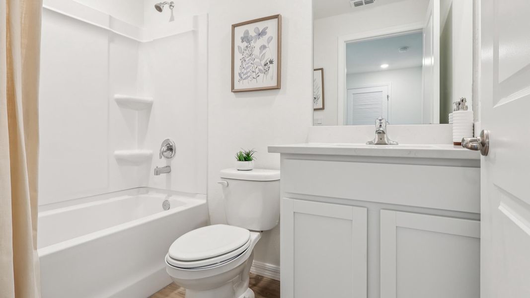 Representative furnished interior of a home built from the PEARSON - Interior Unit by D.R. Horton in The Towns at Laurel Commons, Ocala (Image 19).