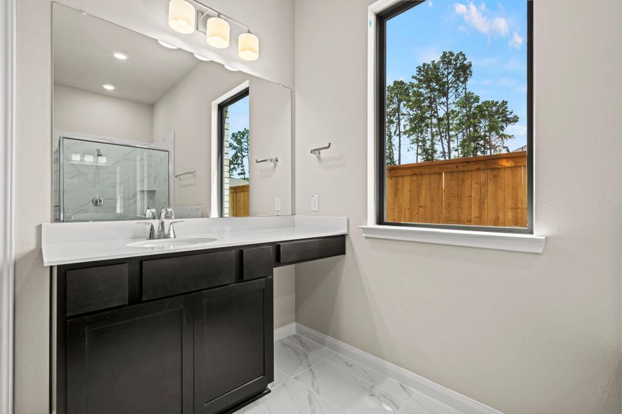 Furnished interior view inside a new home in The Highlands, Porter (Image 13).