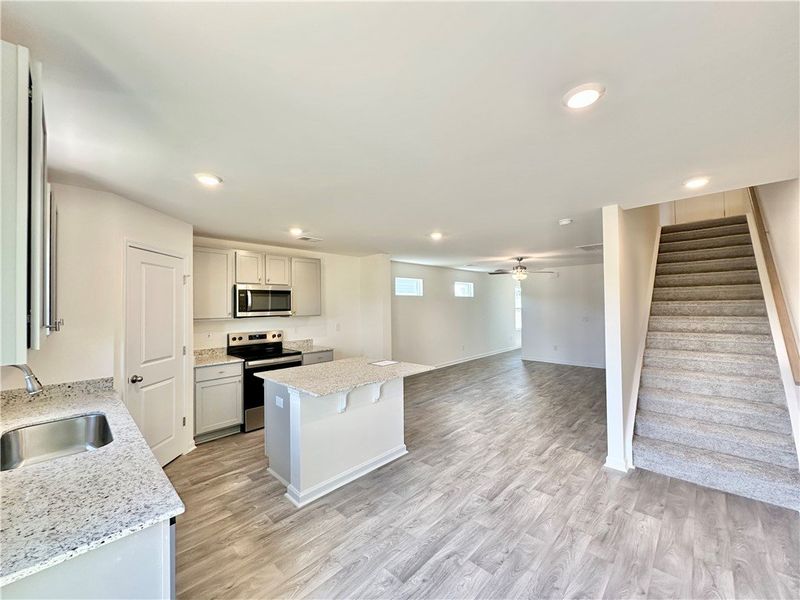 Furnished interior view inside a new home in Champions Village at Cherry Hill, Pendleton (Image 7).