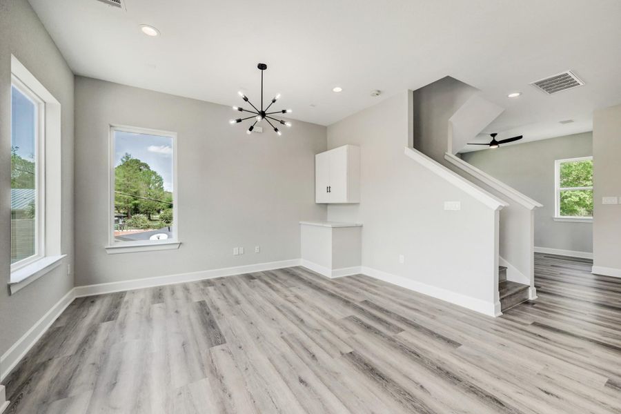 Spacious, unfurnished interior of a new home in , Houston (Image 17). Spacious, unfurnished interior of a new home in , Houston (Image 17).