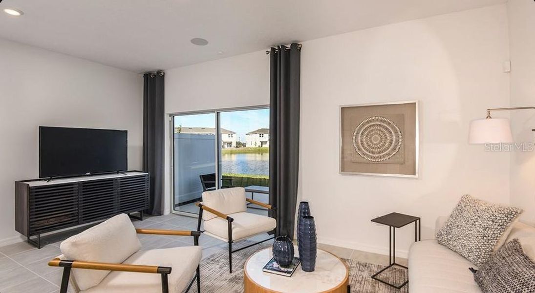 Furnished interior view inside a new home in The Townhomes at Azario Lakewood Ranch, Bradenton (Image 9).