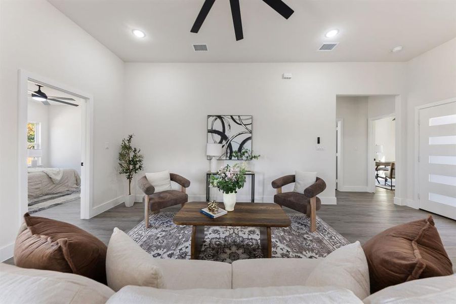 Furnished interior view inside a new home in , Gun Barrel City (Image 27).