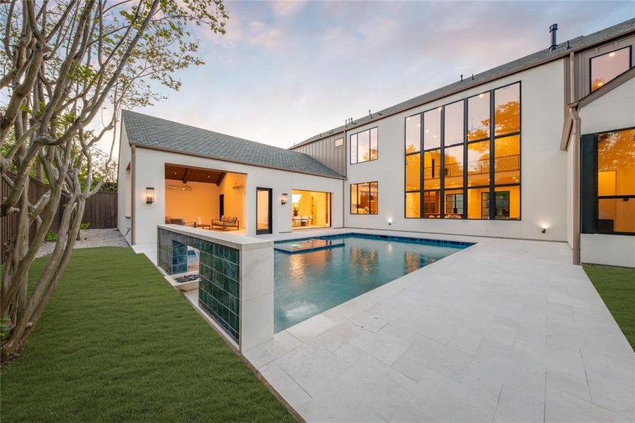 Exterior details and patio area of a home in , Dallas (Image 22).