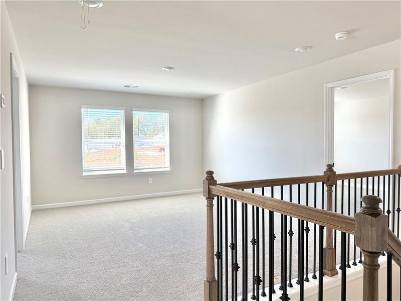 Spacious, unfurnished interior of a new home in Vines at Mill Creek - Estate Series, Braselton (Image 19). Spacious, unfurnished interior of a new home in Vines at Mill Creek - Estate Series, Braselton (Image 19).