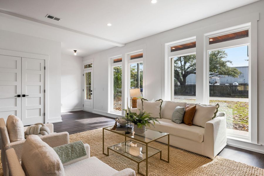 Furnished interior view inside a new home in , Charleston (Image 7). Furnished interior view inside a new home in , Charleston (Image 7).