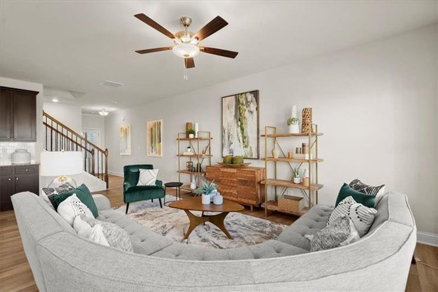 Furnished interior view inside a new home in , Dacula (Image 9).