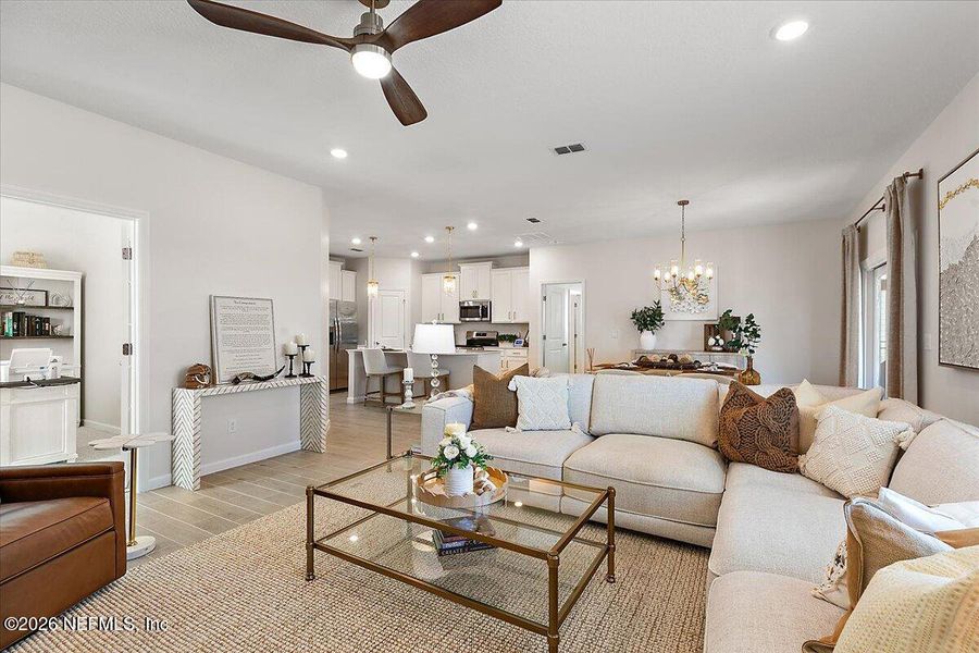 Furnished interior view inside a new home in Edenbrooke at Hyland Trail | 55+, Green Cove Springs (Image 11).
