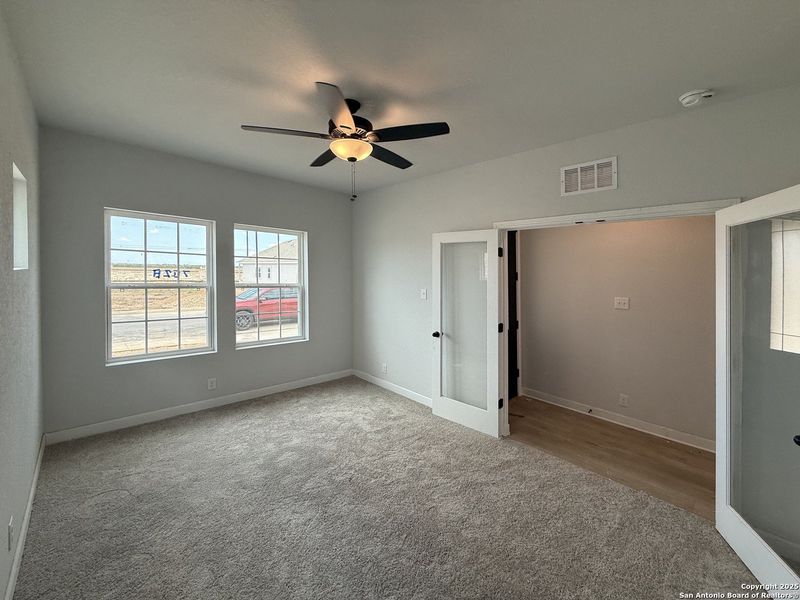 Spacious, unfurnished interior of a new home in Enclave at Hennersby Hollow 50's, San Antonio (Image 23). Spacious, unfurnished interior of a new home in Enclave at Hennersby Hollow 50's, San Antonio (Image 23).